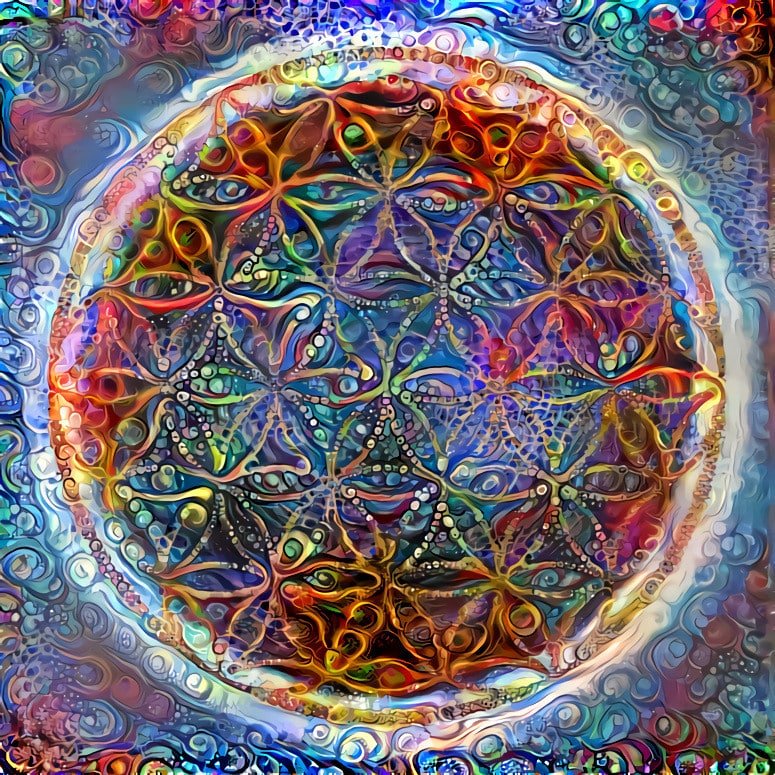 Draco's Dream Series flower of life artwork
