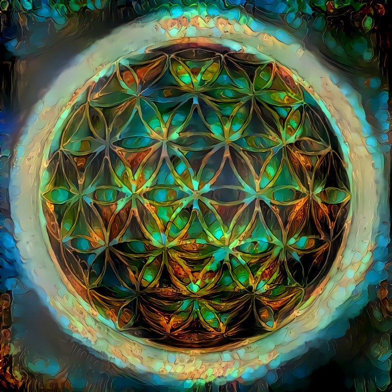Earth Series flower of life artwork