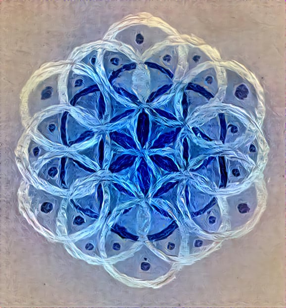 blue flower of life